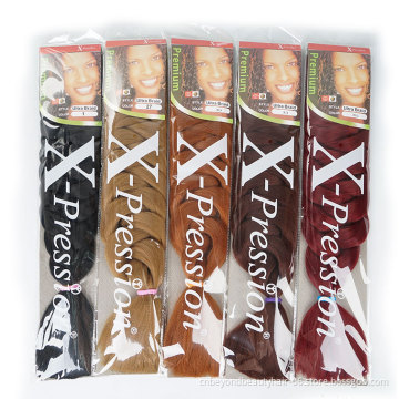 82 inch Jumbo Braids synthetic hair 165g Blonde Pink Burgundy Blue Purple Black colored grey expression braiding hair